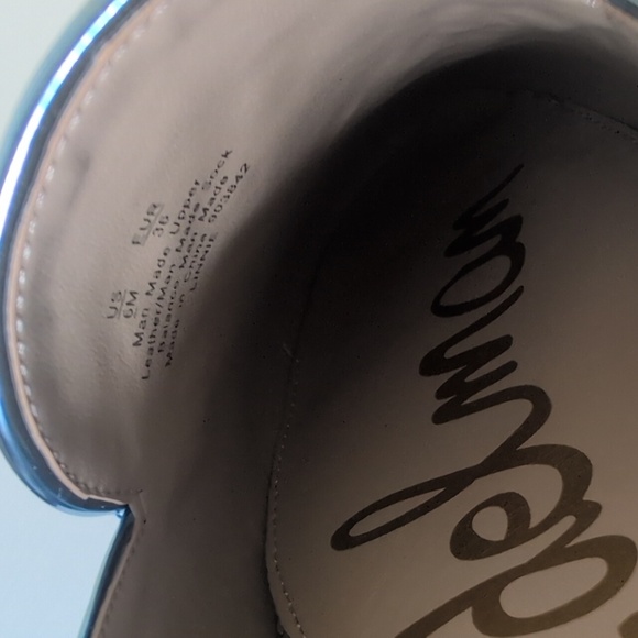 Sam Edelman Size 6 Linnie Mule In Metallic Sky, NEW - Picture 9 of 11